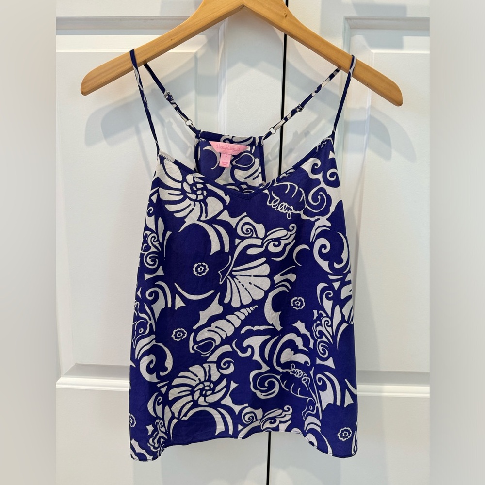 Lilly Pulitzer / Silk Spaghetti Strap Tank Top / Small